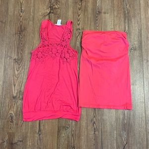 Crochet detail tank top